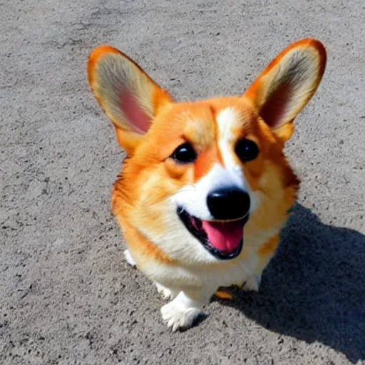 Image similar to an extremely angry corgi, terrifying, dangerous, attacking, snarling, mean, vicious