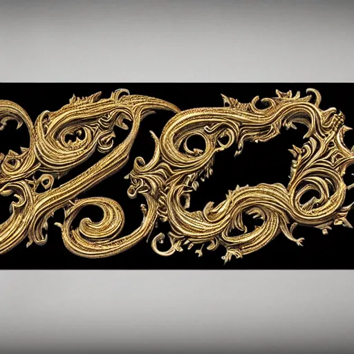 Prompt: a 3 d render of letter 3 d letter c, the style of rococo, calligraphy, intricate details, ancient swirls, pastel colors, colorful, octane render, digital painting, hyperdetails, hand carved, unreal engine, engraving, letter design letter c, type design letter c, featured behance type design letter c, gold wire and black marble