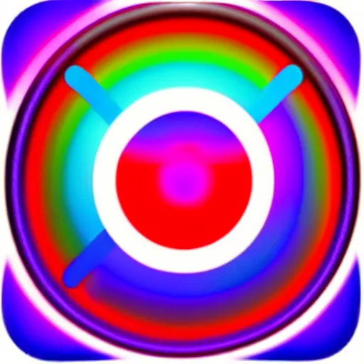 Prompt: psychedelic instagram logo