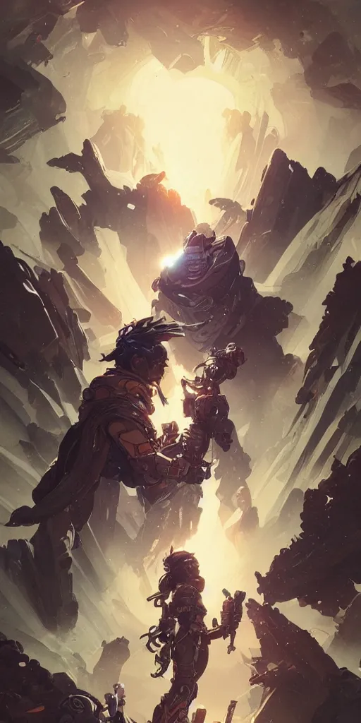 Image similar to dark space, apex legends, epic lighting, sketch illustration, ultra detailed, art by artgerm and greg rutkowski and alphonse mucha