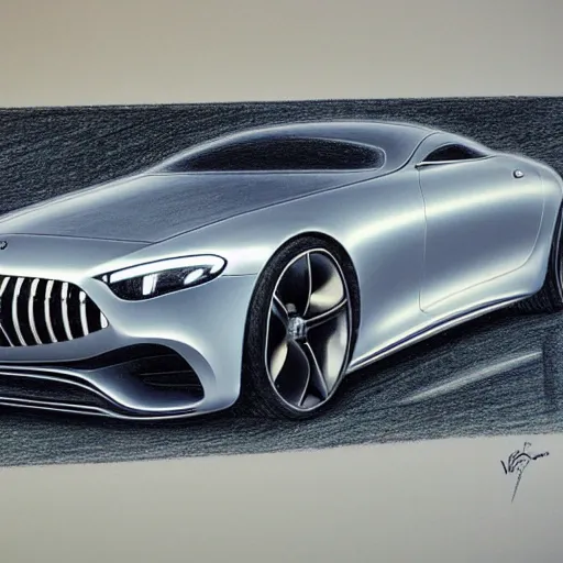 Image similar to Mercedes Benz Vision AVTR coloured Pencil drawing