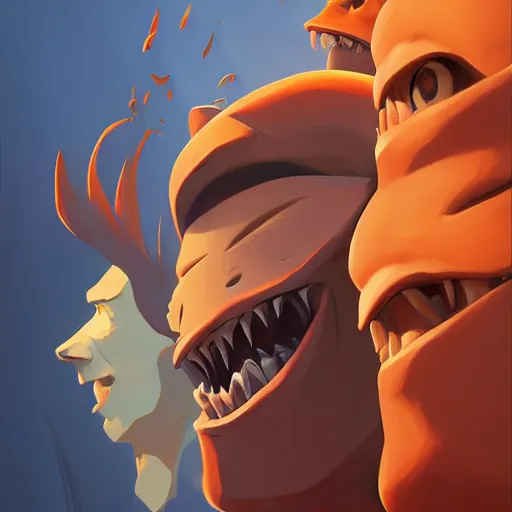 Image similar to face icon stylized minimalist street sharks, loftis, cory behance hd by jesper ejsing, by rhads, makoto shinkai and lois van baarle, ilya kuvshinov, rossdraws global illumination