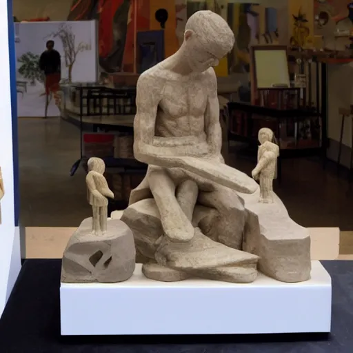 Image similar to sculpture toy on display