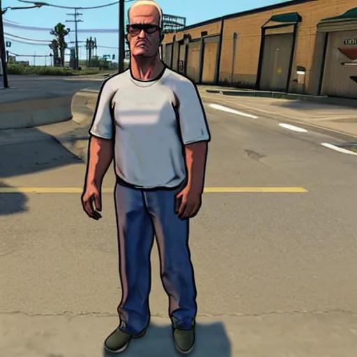 Image similar to Hank Hill in GTA V