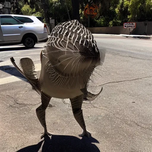Prompt: LOS ANGELES, CA, USA-SEP 20, 2017: The most helpful friendly creature that emerged from the opening of the Divine Portal