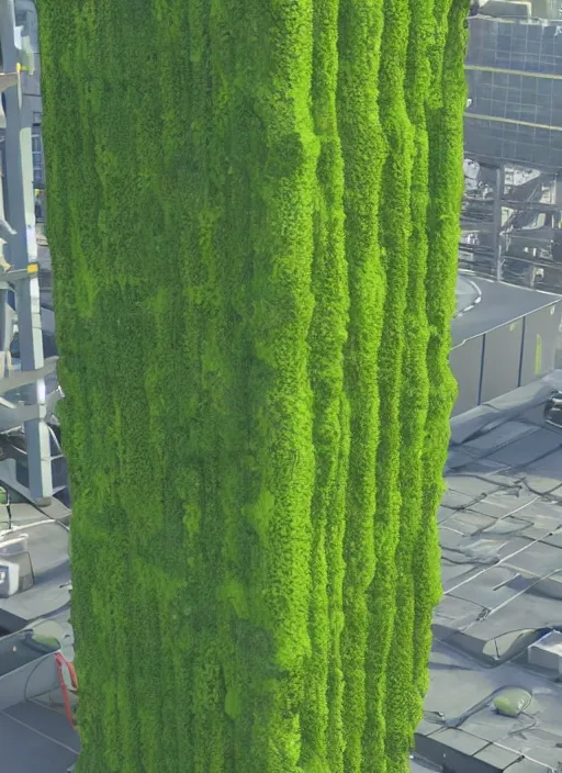 Prompt: a cargo ship that has an algae vertical farm built on it, futuristic, ultra-realistic, Unreal Engine