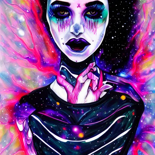 Prompt: Liminal space in outer space by Harumi Hironaka