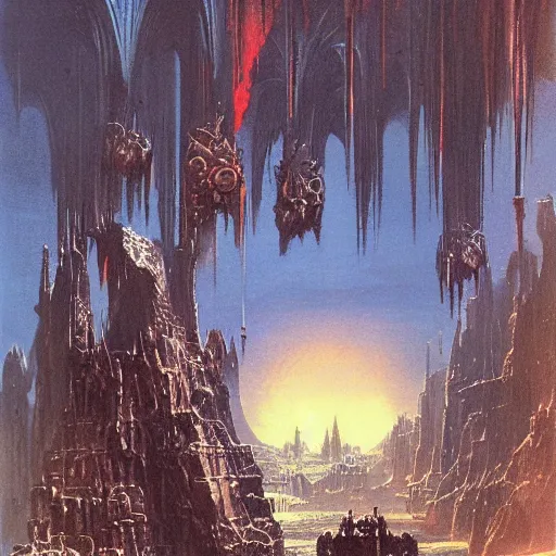 Image similar to ordinary mundane evil of man by bruce pennington and jeff easley