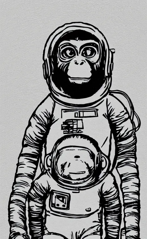 Image similar to monkey astronaut