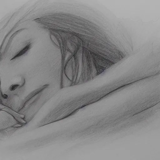 Girl Sleeping Drawing by Jesse Gardner - Fine Art America