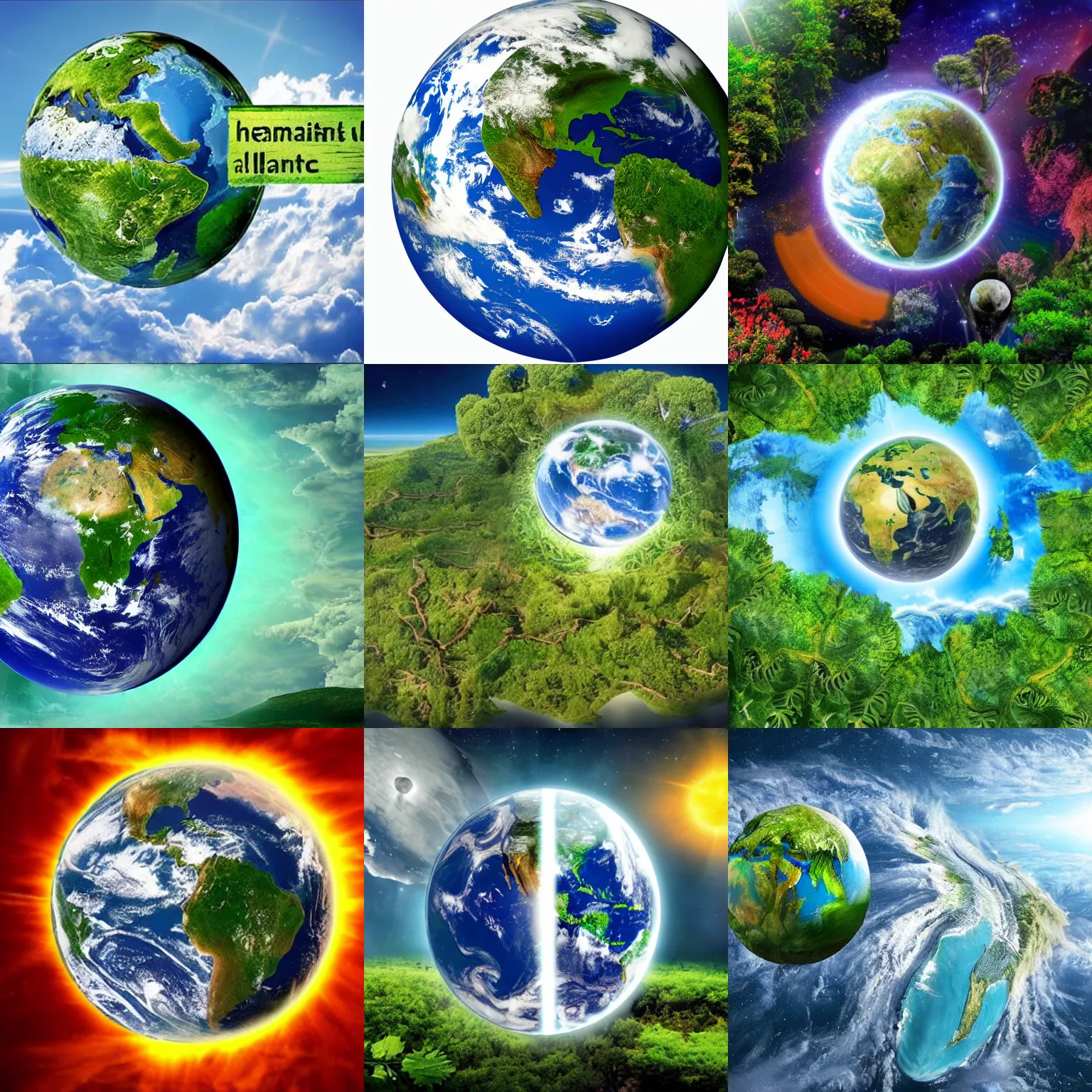 Prompt: earth after human extinction, a new beginning, nature taking back the planet, harmony, peace, earth balanced