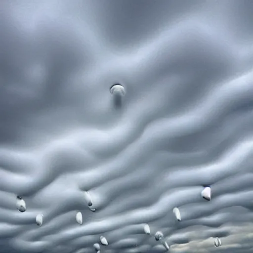 Image similar to mammatus clouds