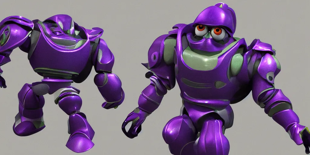 Image similar to emperor zurg, 3 d render