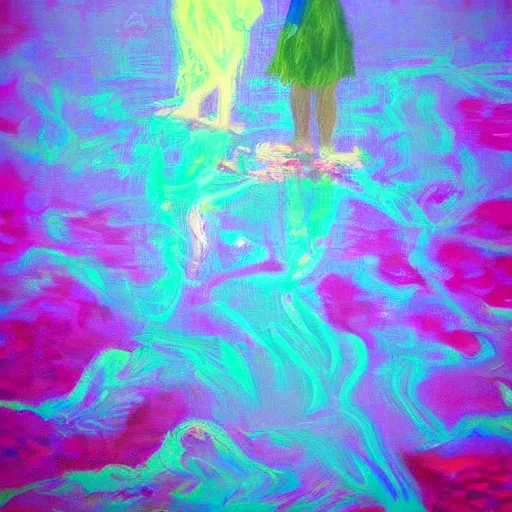 Prompt: TOGETHER is more - Data NFT Season 1 contributor in seapunk style featured on artstation in the style of Monet - series element 1