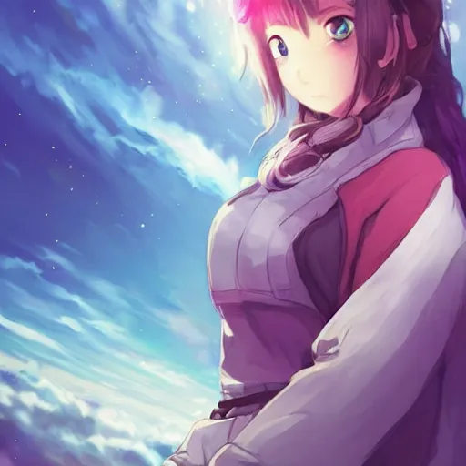 Prompt: over the cloud there is a cosmic girl A young female looks like kasumi arimura with wolor explosion background trending on artstation and twitter by Krenz Cushart, trending on pixiv, Colorful astronaut, flowing robe, floating , colorful nebula, derelict space ship, science fiction spaceman, space, futuristic spacesuit, cover art, cinematic, highly detailed, strong line work, Alphonse Mucha, John Harris, 4k render, 4k post, hyper detailed