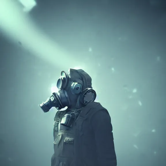 Prompt: fantasy gas mask, splash art, movie still, cinematic lighting, dramatic, octane render, long lens, shallow depth of field, bokeh, anamorphic lens flare, 8k, hyper detailed, 35mm film grain