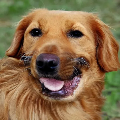 Prompt: spider with the face of a golden retriever