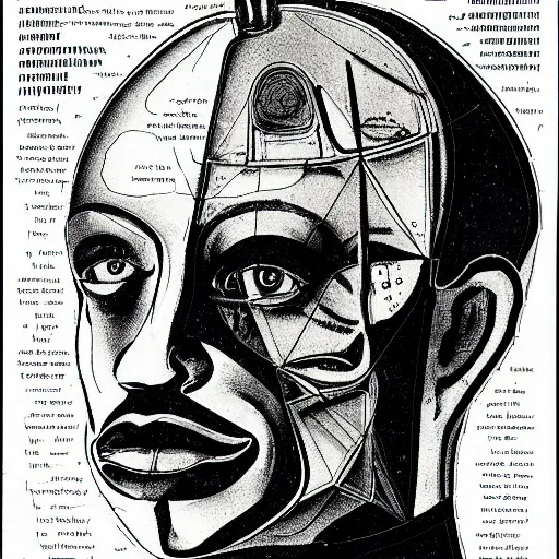 Image similar to portrait of godel's incompleteness theorem, by mike hinge,