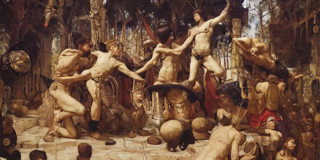 Prompt: masterpiece mnemonics of Mesopotamian lie, by Edgar Maxence and Ross Tran and Michael Whelan and Da Vinci and Caravaggio and J.M.W Turner and Bruegel intricate line drawings, cinematic, establishing shot, 4k resolution,