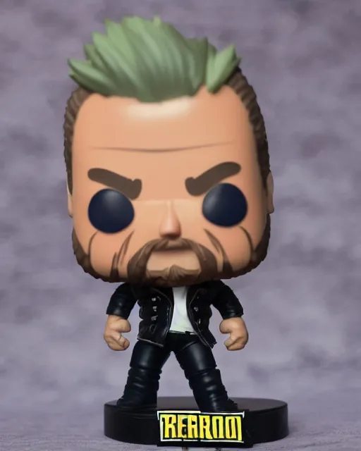 Image similar to Chris Jericho wrestler Funko Pop. Photographic, photography