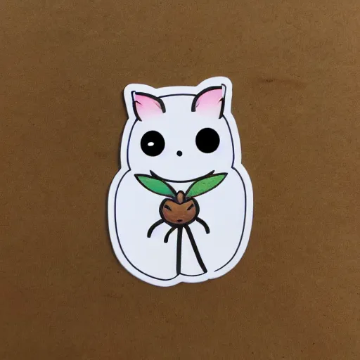 Prompt: cute mandragora sticker