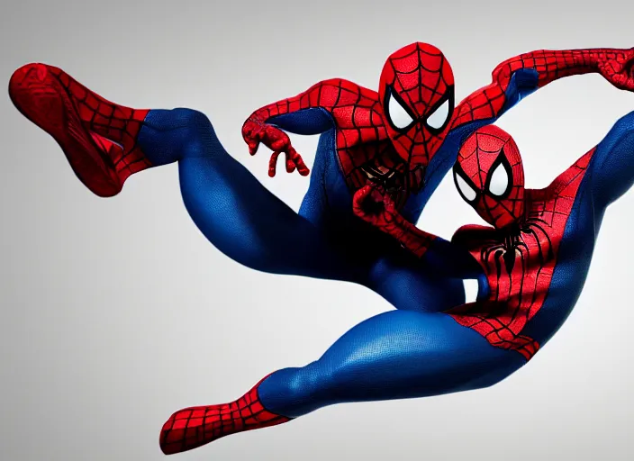 Prompt: Spiderman swinging in the art of James Jean, octane render
