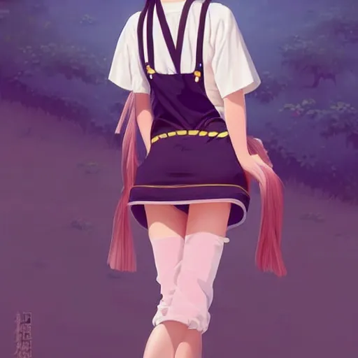 Image similar to a beautiful young japanese natalie portman alluring gravure model, wearing elegant designer overalls, elegant overalls with mesoamerican patterns, mesoamerican native street fashion, princess mononoke, by and wlop and ilya kuvshinov and artgerm and, aesthetic, gorgeous, stunning, alluring, attractive, artstation, pinterest, digital art