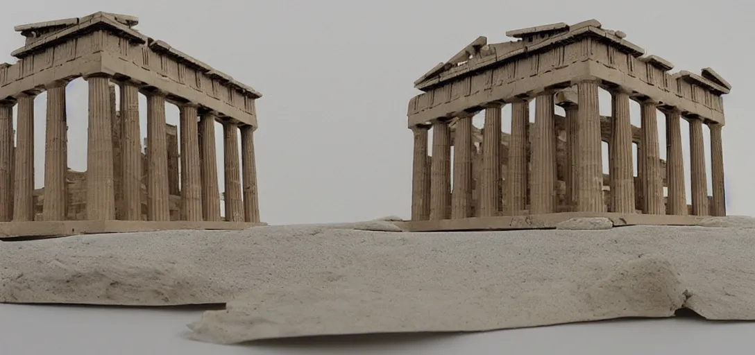 Image similar to parthenon as a tiny house