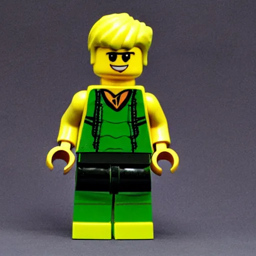 Image similar to a Lego minfigure of Rambo.