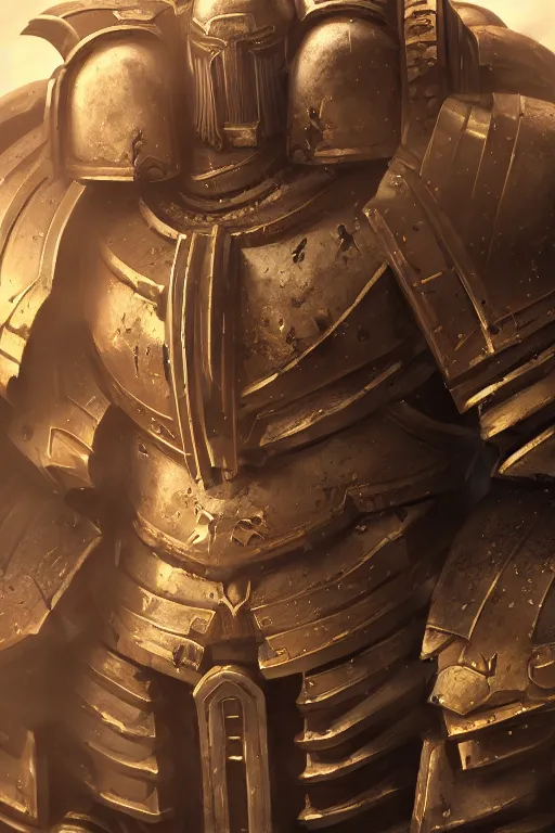 Image similar to armor portrait heros warhammer 4 0 k horus heresy fanart - the primarchs emperor by johannes helgeson animated with vfx concept artist & illustrator global illumination ray tracing hdr fanart arstation zbrush central hardmesh 8 k octane renderer