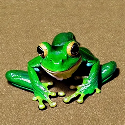 Image similar to “ frog with human teeth ”