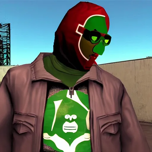 Prompt: MF DOOM in gta san andreas