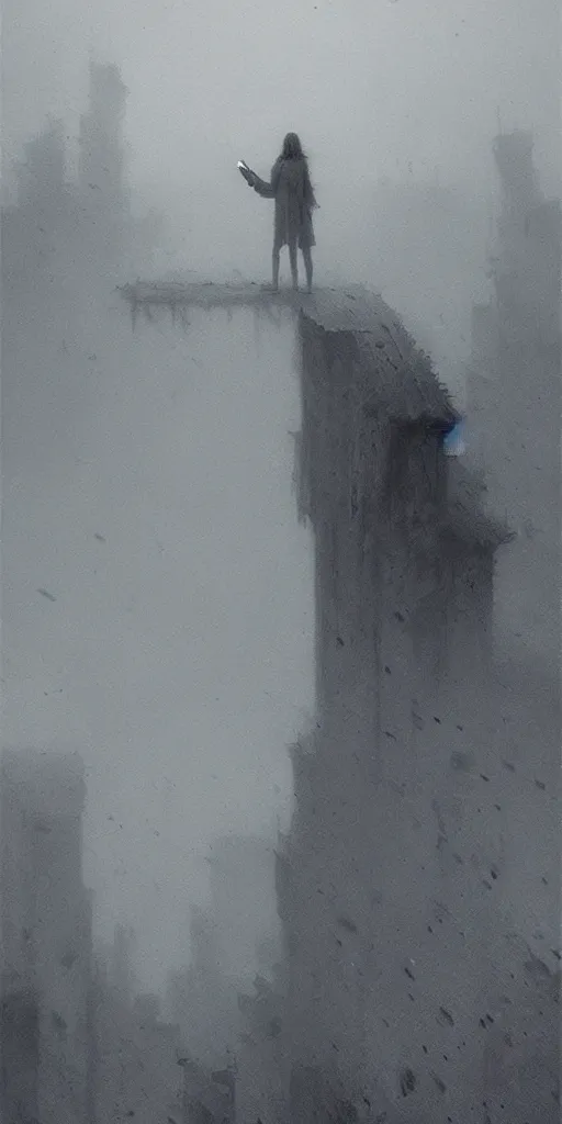 Prompt: grey low contrast scene, soft, sad, misty, by beksinski and android jones and wadim kashin