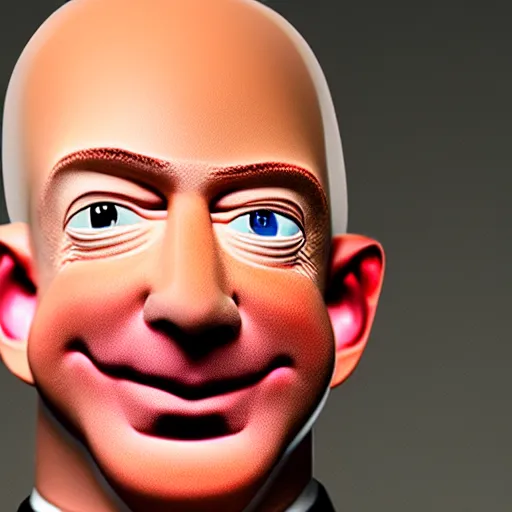 Image similar to Jeff Bezos as a troll doll, studio photo, award-winning, detailed, 4k