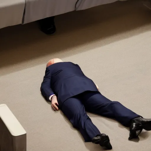 Prompt: joe Biden sleeping at the United Nations