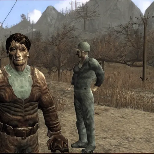 Image similar to todd howard in fallout 1 0