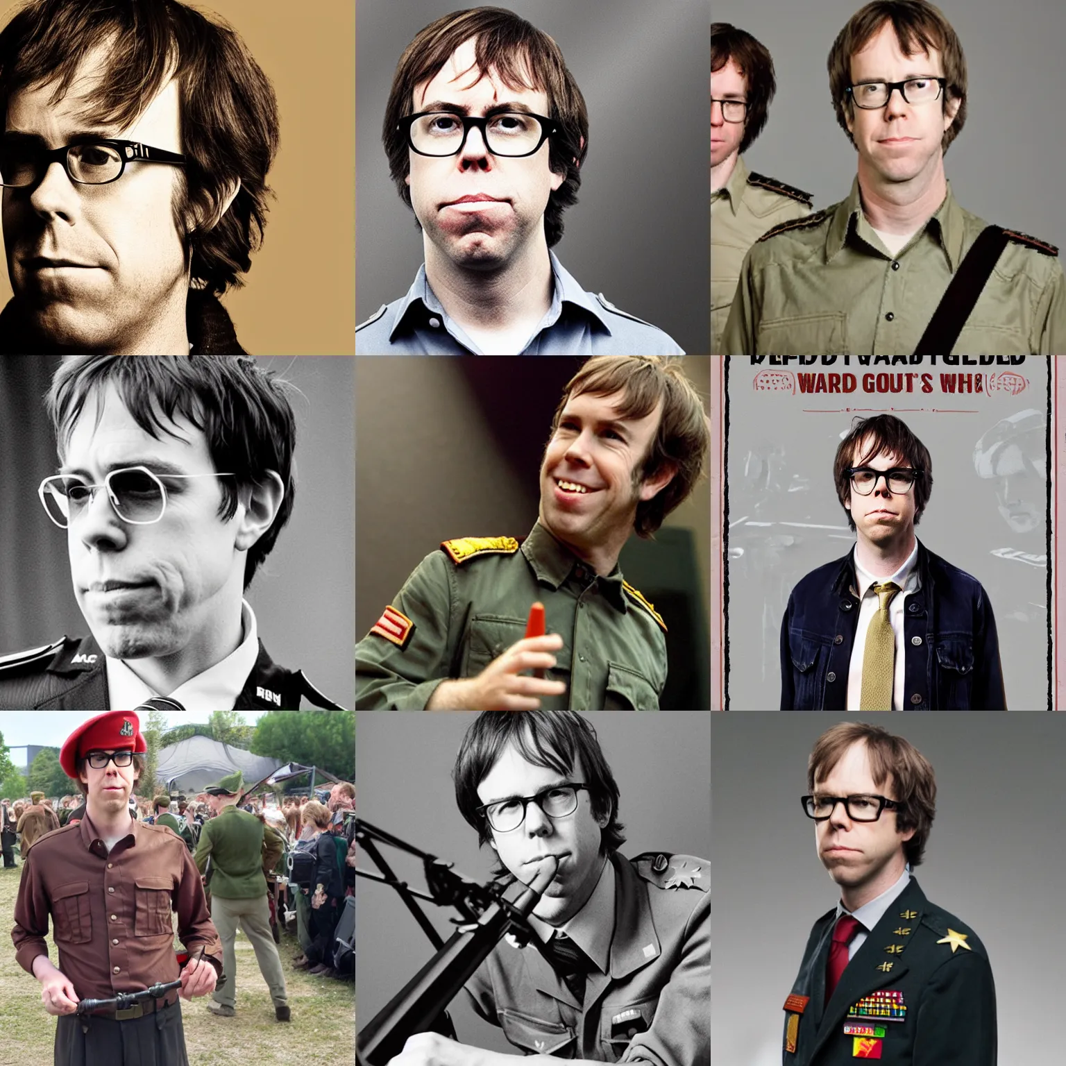 Prompt: Ben Folds as a War General