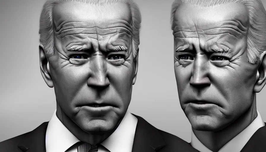 Image similar to serious joe biden's face, hyperdetailed, artstation, cgsociety, 8 k