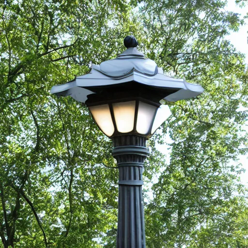 Image similar to a photosynthetic lamppost