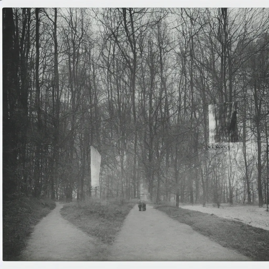 Prompt: mies van der rohe architecture, polaroid photography by Andrei Tarkovsky, realistic, mystical