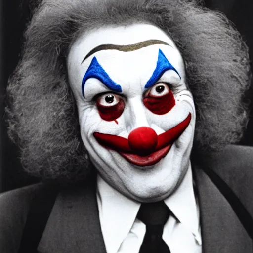 Image similar to president clown, photography from 1 9 8 0