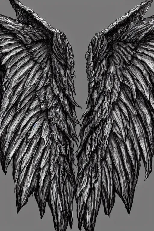 Image similar to Devil wings, high definition, high detail