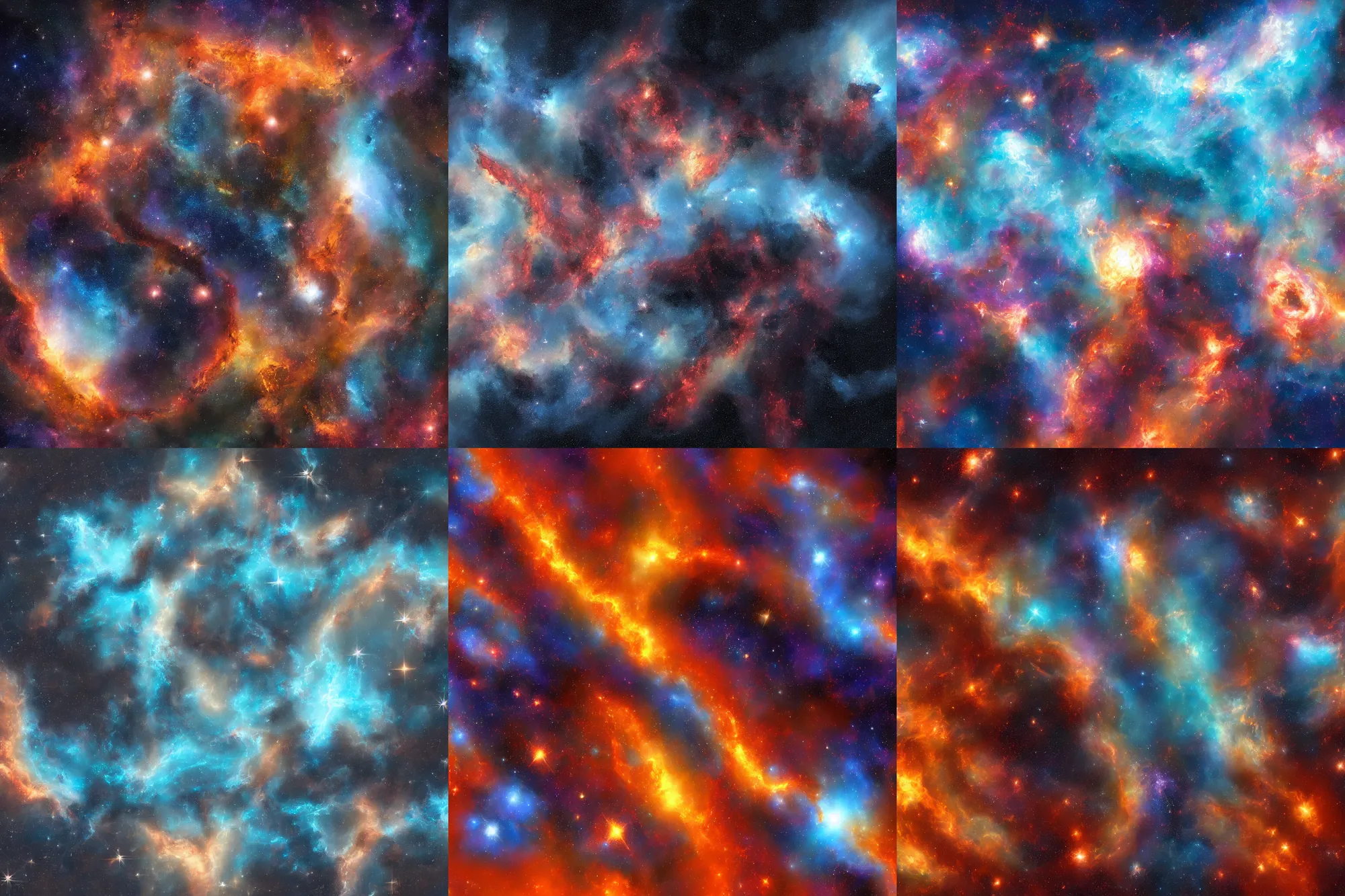 Prompt: gemini star formation, digital 4k painting