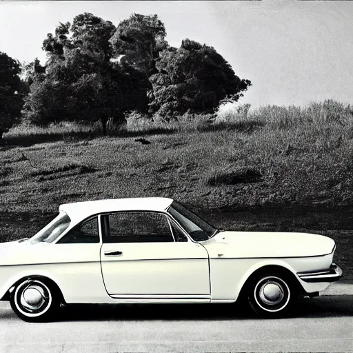 Prompt: Honda Civic 1961 photograph