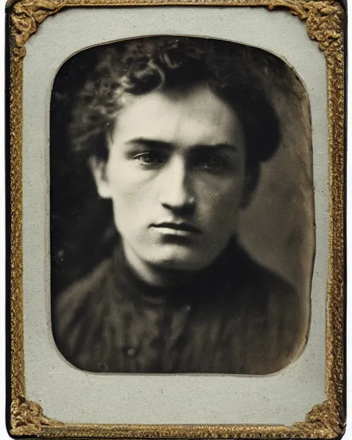 Image similar to tintype photo of ivan karamazov, cynical young russian man, by julia margaret cameron 1 8 8 0 s, realistic, body shot, sharp focus, 8 k high definition, insanely detailed, intricate, elegant