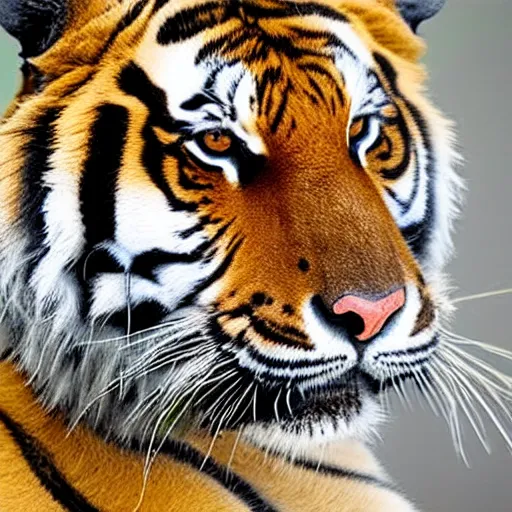 Image similar to tiger head, close up photo