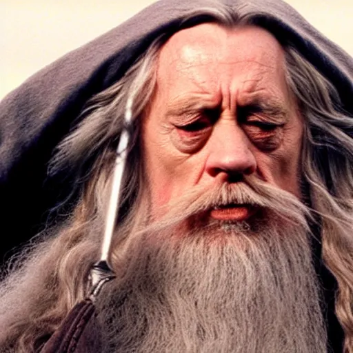 Image similar to A Still of Patrick McGoohan as Gandalf in The Lord of the Rings (2001)