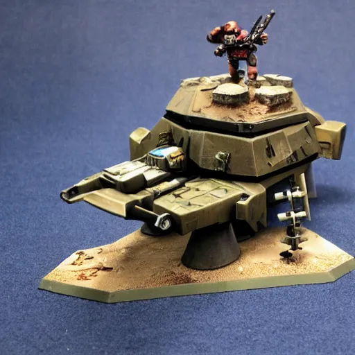 Image similar to Laser Turret, Desert Planet, War, Star Wars, Warhammer 40k