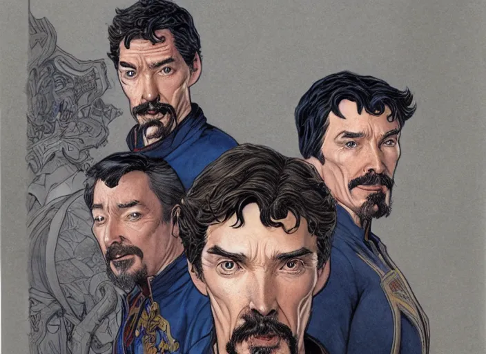 Image similar to a highly detailed [ sturgeon ] portrait of stephen strange, james gurney, james jean