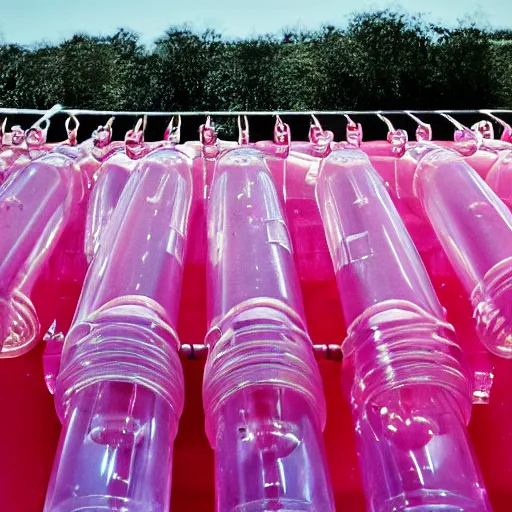 Image similar to clear pipes transporting liquid, y 2 k pink plastic dreamscape,